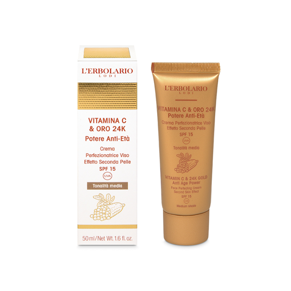 VITAMINA C E ORO 24K CREMA PERFEZIONATRICE TONALITA' MEDIA