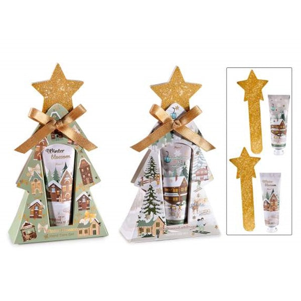 CONFEZIONE REGALO ALBERO CON CREMA MANI E LIMA